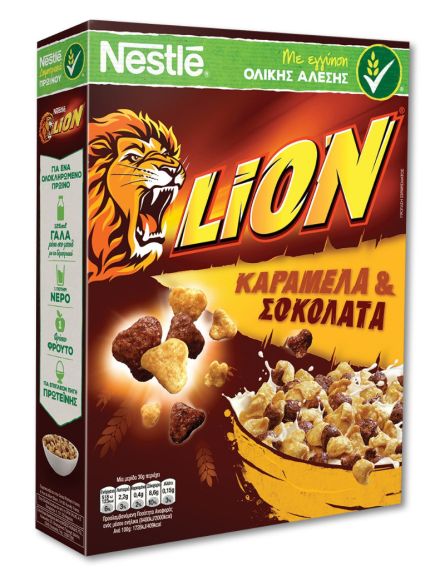 NESTLE ΔΗΜΗΤΡΙΑΚΑ LION ΚΑΡΑΜΕΛΑ & ΣΟΚΟΛΑΤΑ 400gr*16/L 6KB /PAL 48KB