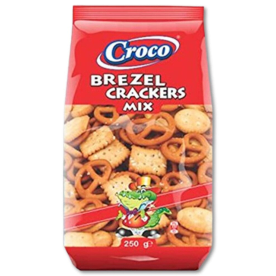 CROCO ΚΡΑΚΕΡ BREZEL MIX 250g*12/ΚΙΒ